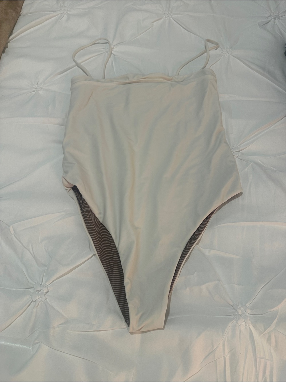 acacia swimwear Cream One-Piece Swimsuit